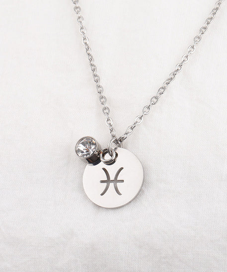 Birthstone necklace of 12 constellations