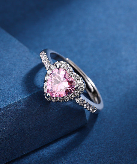 Divine Love Peach Heart Ring