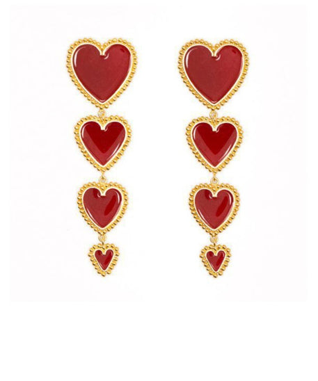 Scintillating Love Themed Earrings