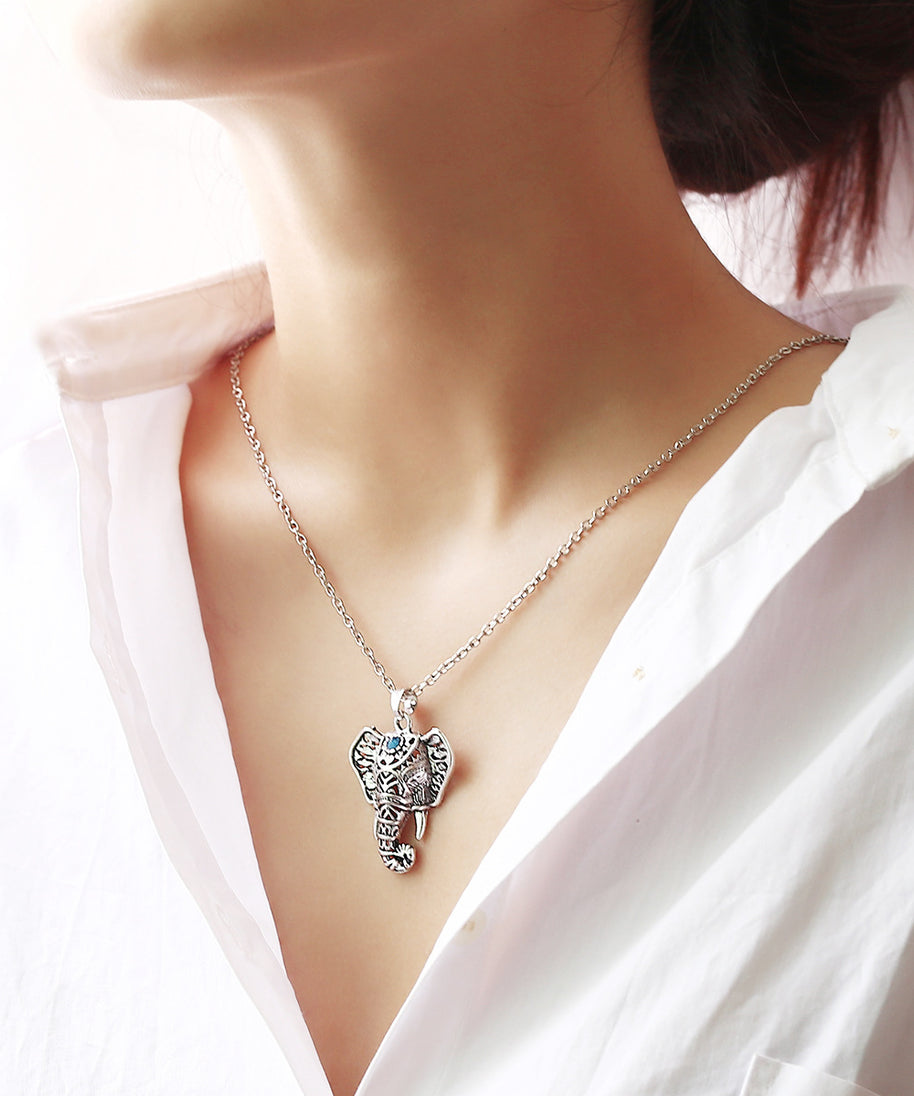 African Elephant Necklace