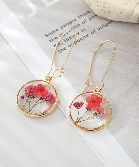 Bohemian Dried Flower Earrings
