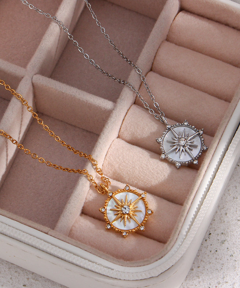 Sunlit Compass Necklace