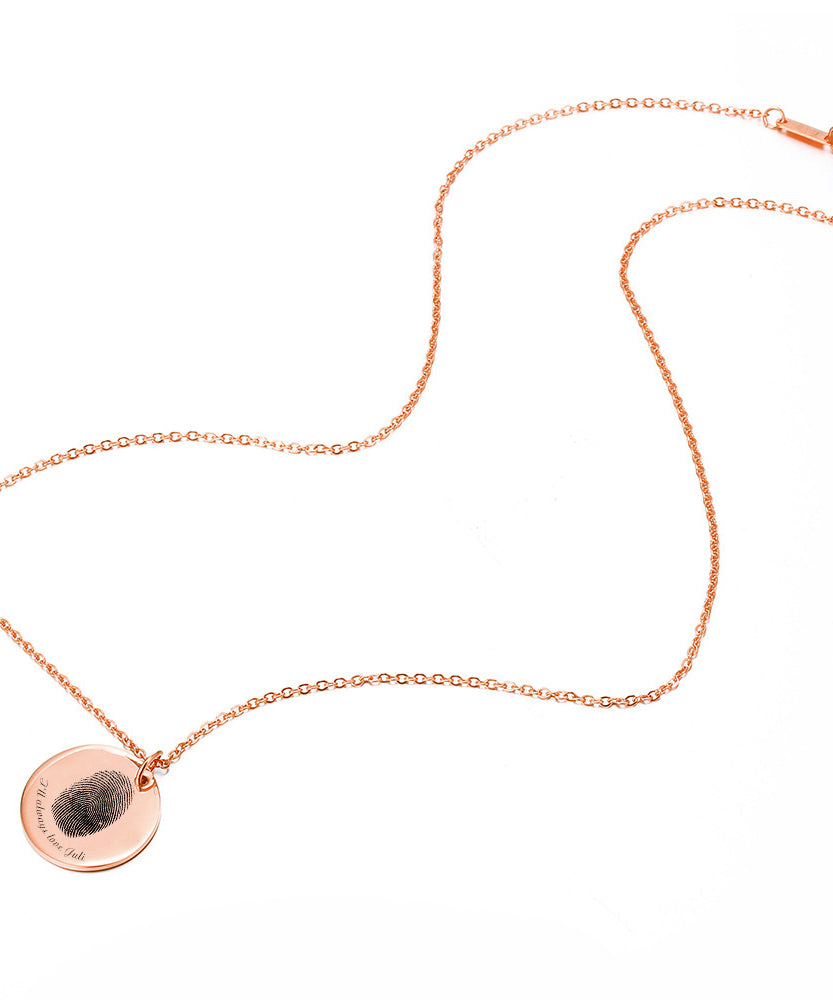 Personalized Curated Fingerprint Necklace