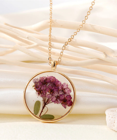 Creative Summer Dried Flower Necklace