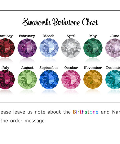 Customized Leaf Beaded Birthstone Necklace