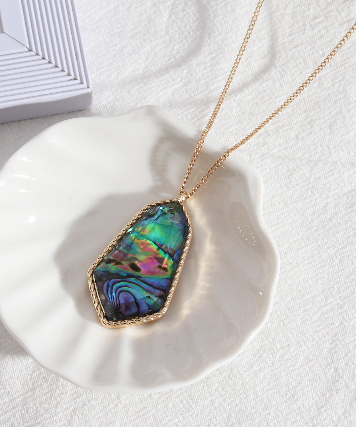 Moonbeam Abalone Shell Necklace