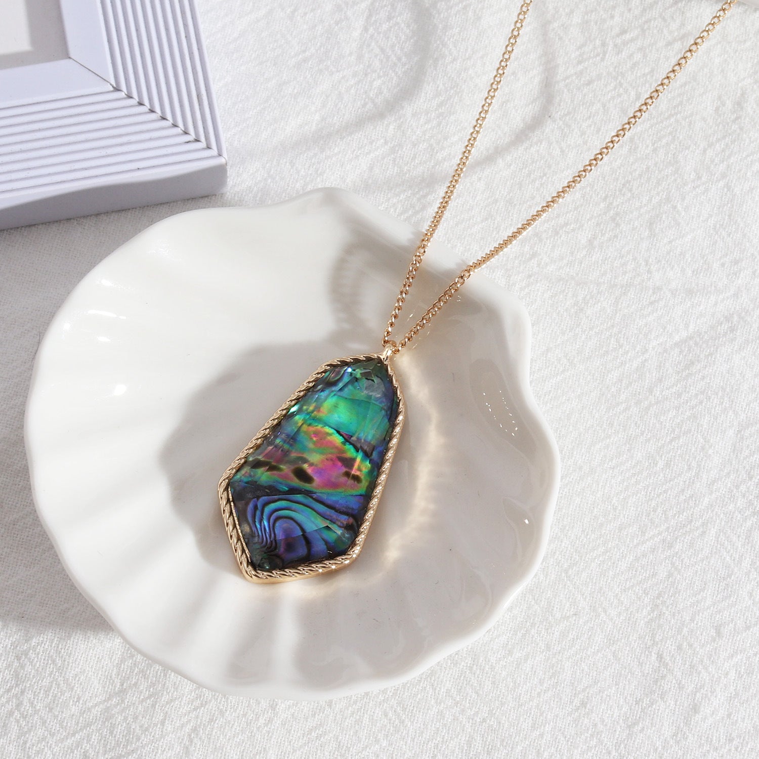 Moonbeam Abalone Shell Necklace