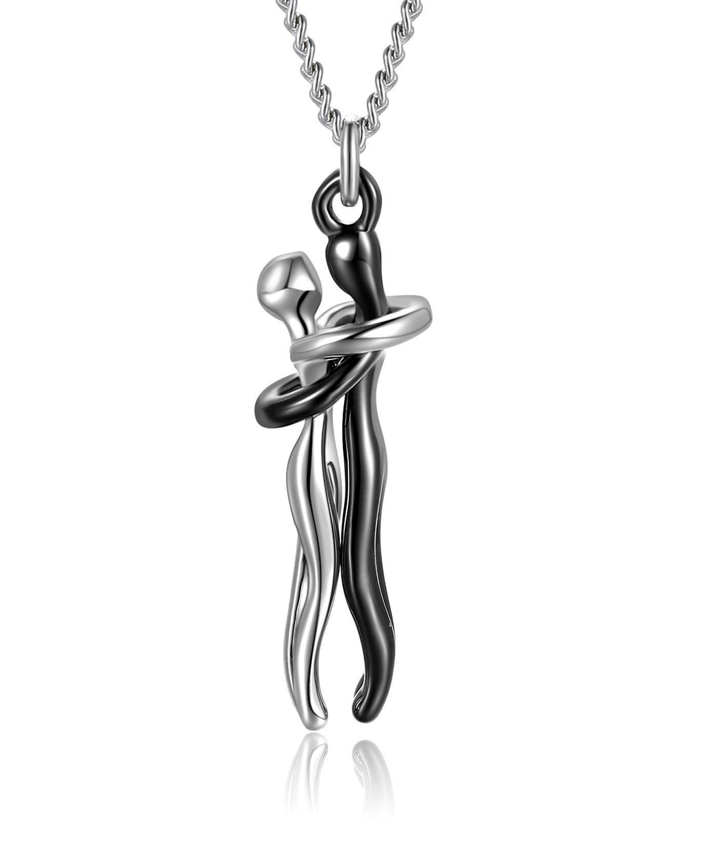 Passion Loving Couple Hugging Necklace