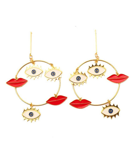 Scintillating Love Themed Earrings