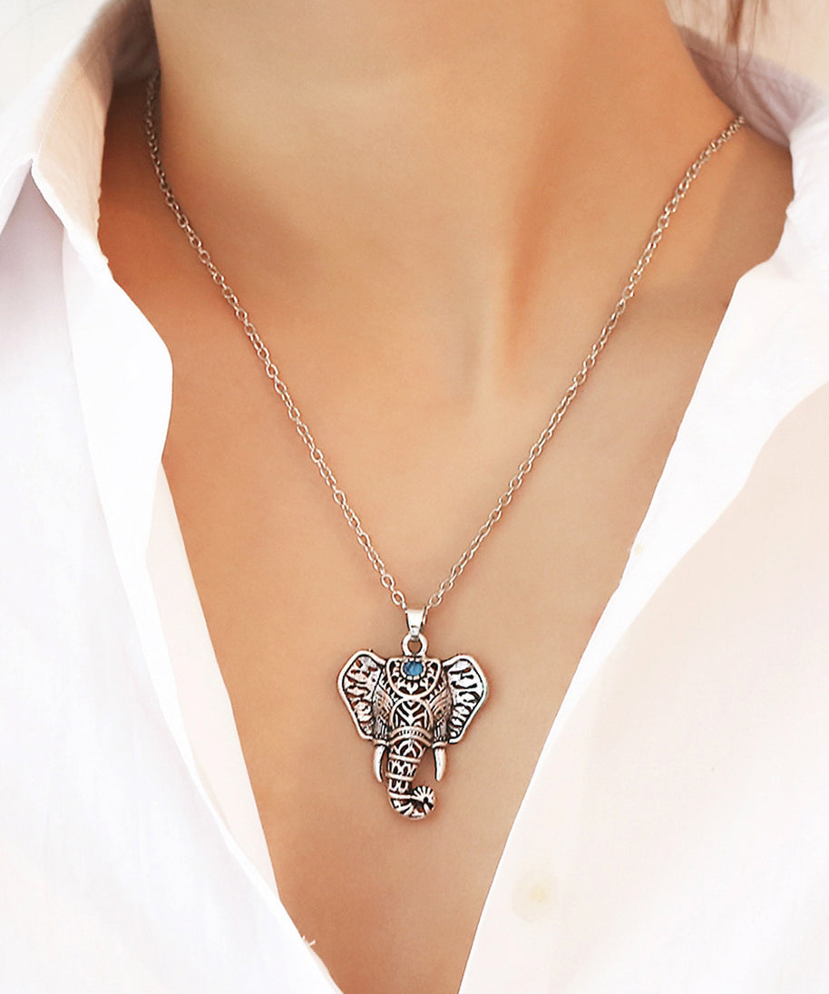 African Elephant Necklace