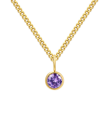 Prismatic Diamond Birthstone Necklace