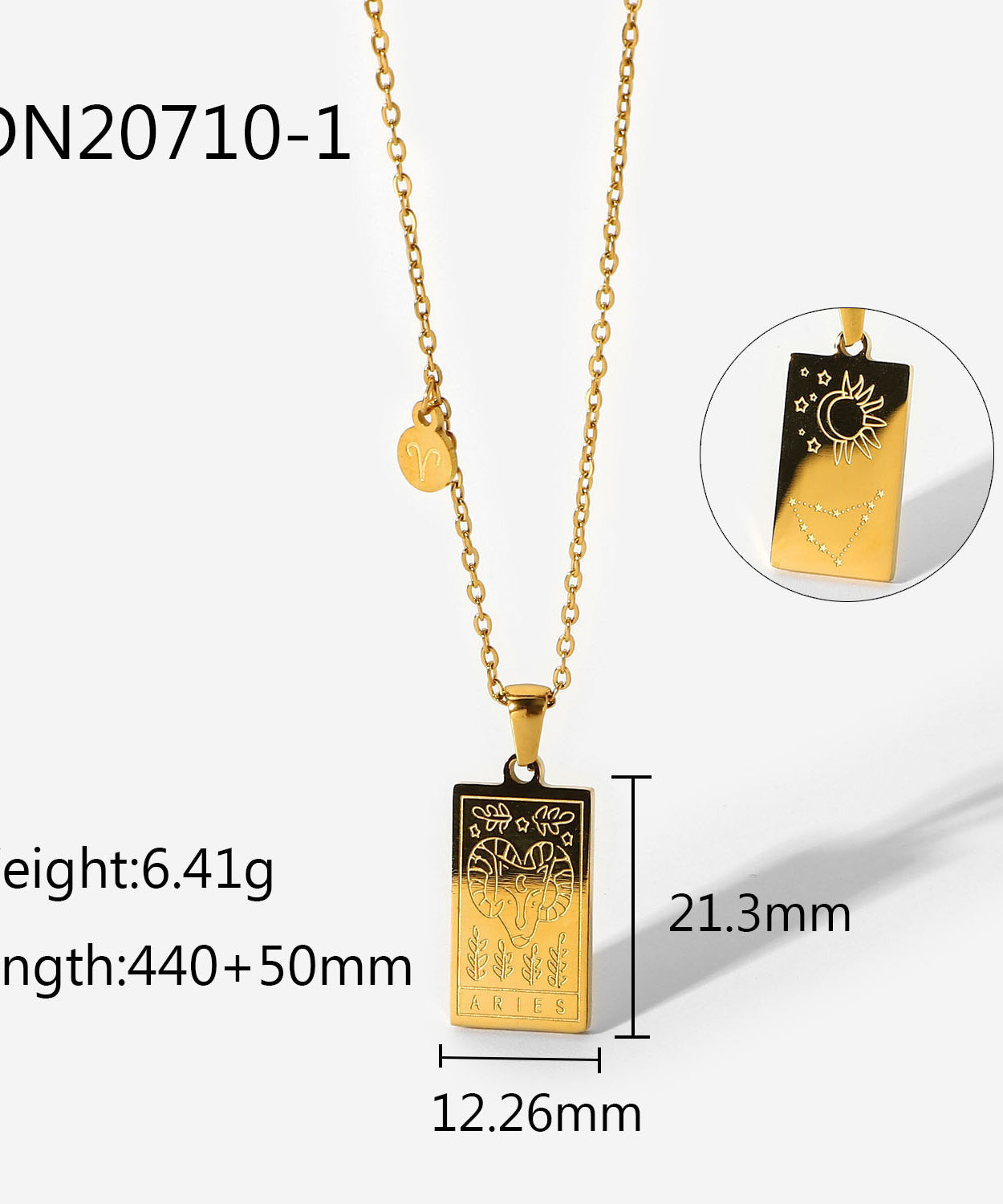 Zodiac Constellation Panel Necklace