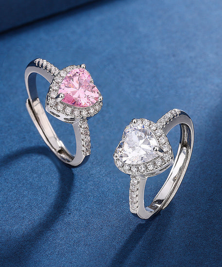 Divine Love Peach Heart Ring