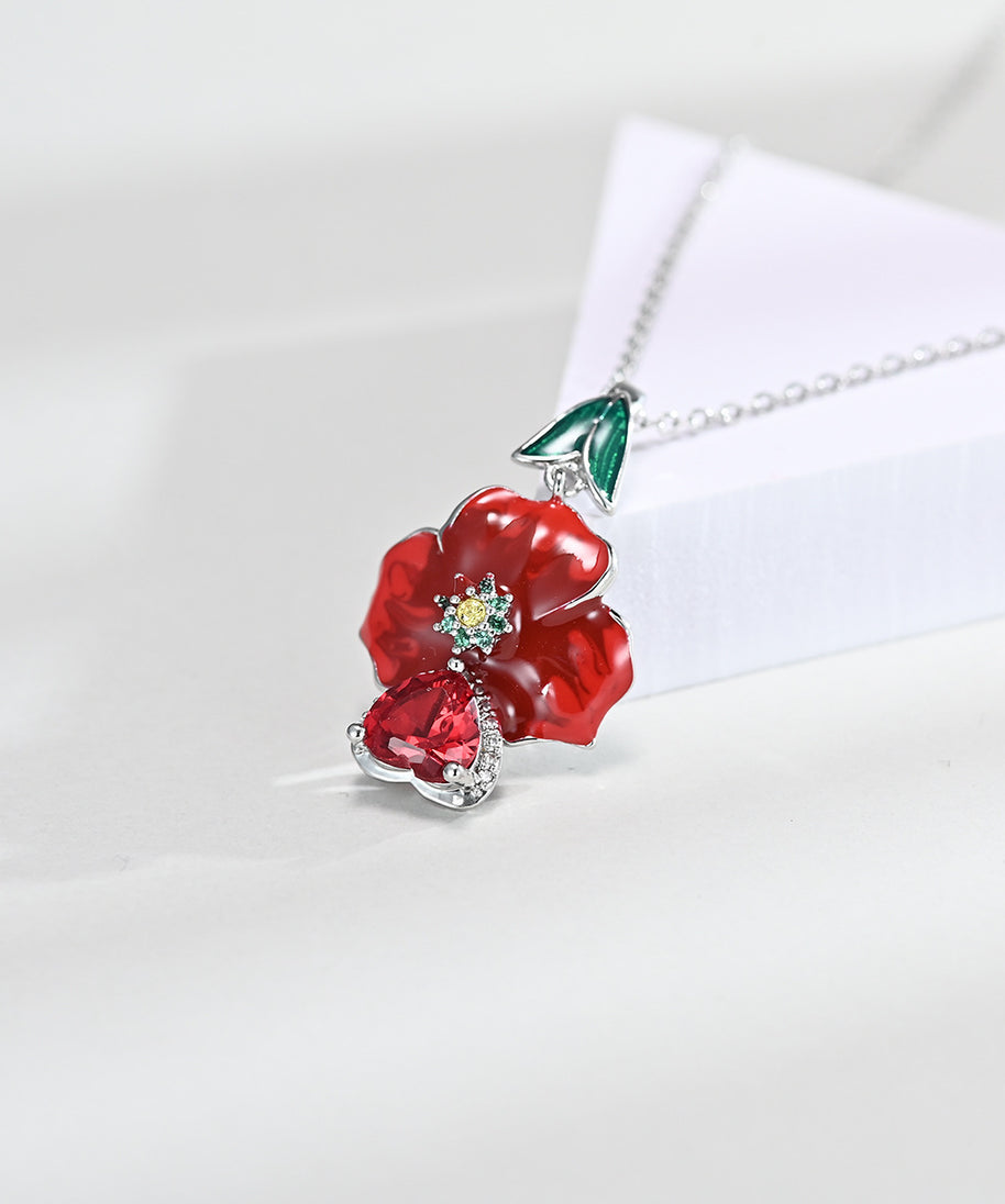 Opulent Love Heart-shaped  Earrings & Necklace