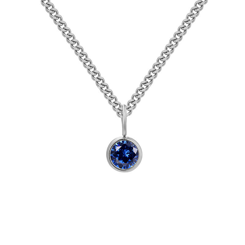 Prismatic Diamond Birthstone Necklace