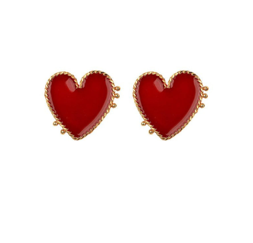 Scintillating Love Themed Earrings