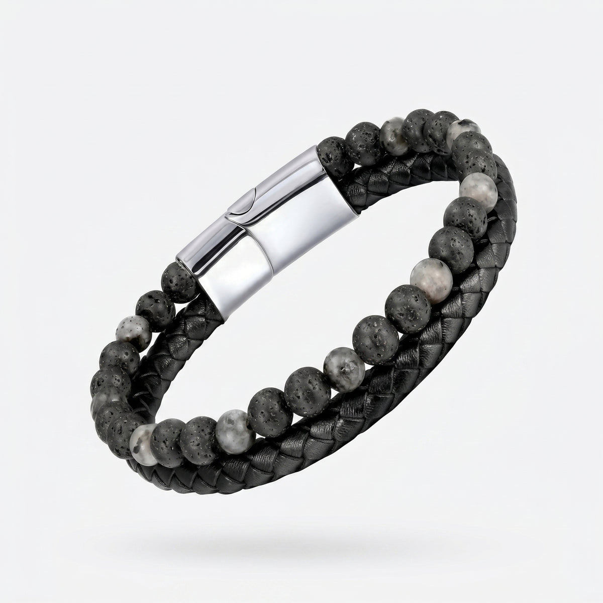 Grounded Volcanic Stone Tigereye Bracelet