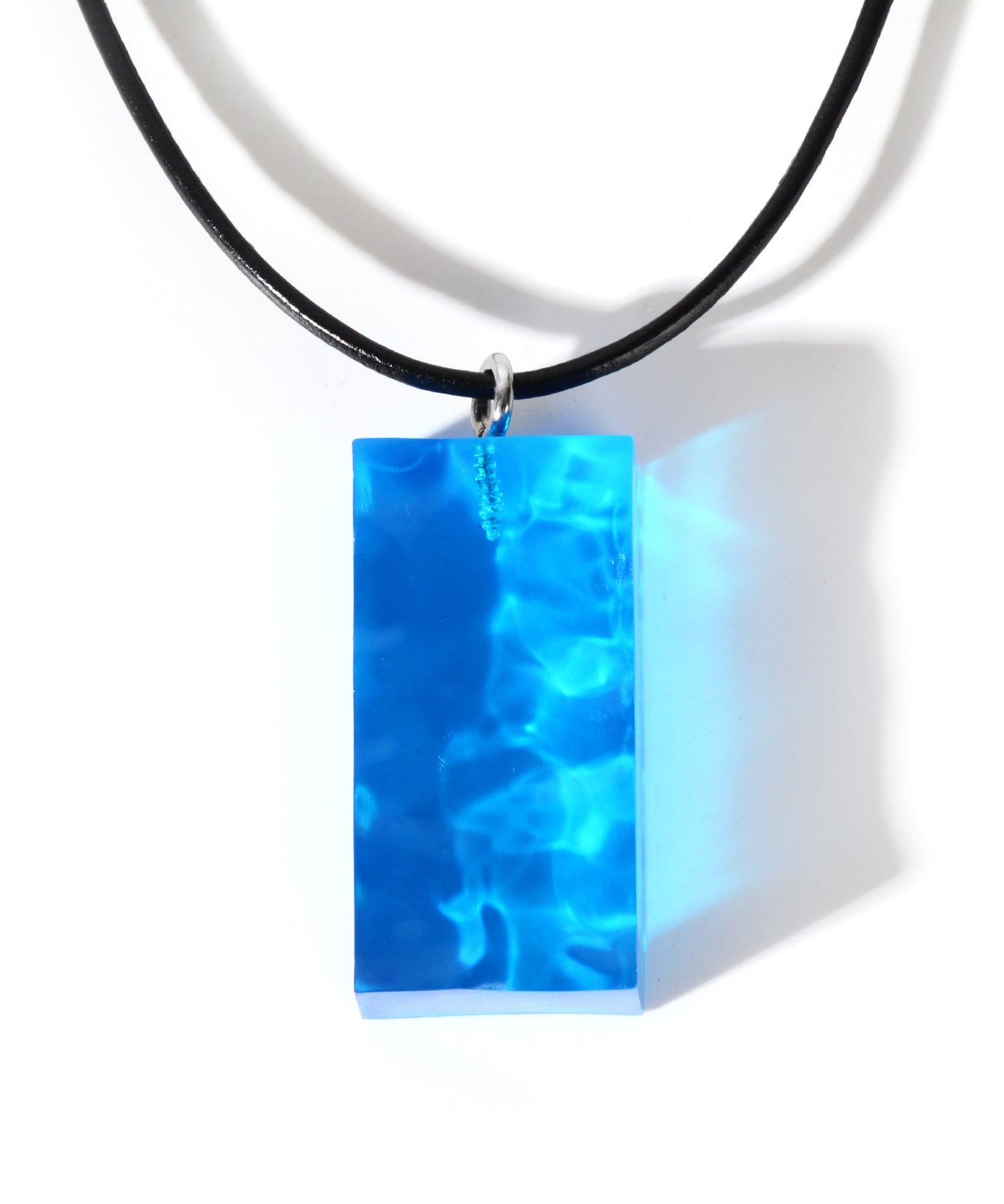 Geometric Sea Leather Cord Necklace