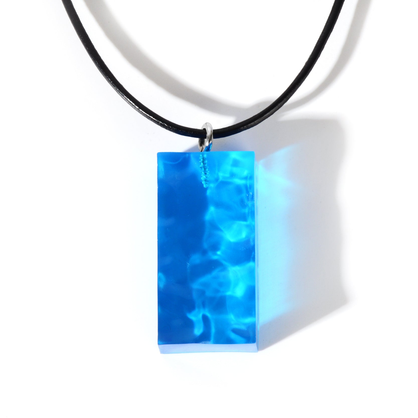 Geometric Sea Leather Cord Necklace