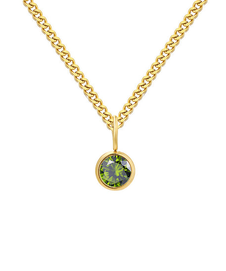 Prismatic Diamond Birthstone Necklace