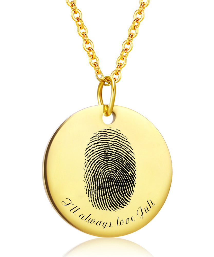 Personalized Curated Fingerprint Necklace