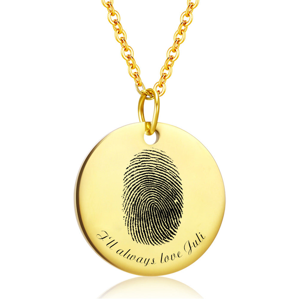 Personalized Curated Fingerprint Necklace