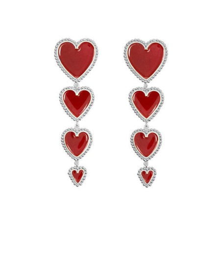 Scintillating Love Themed Earrings