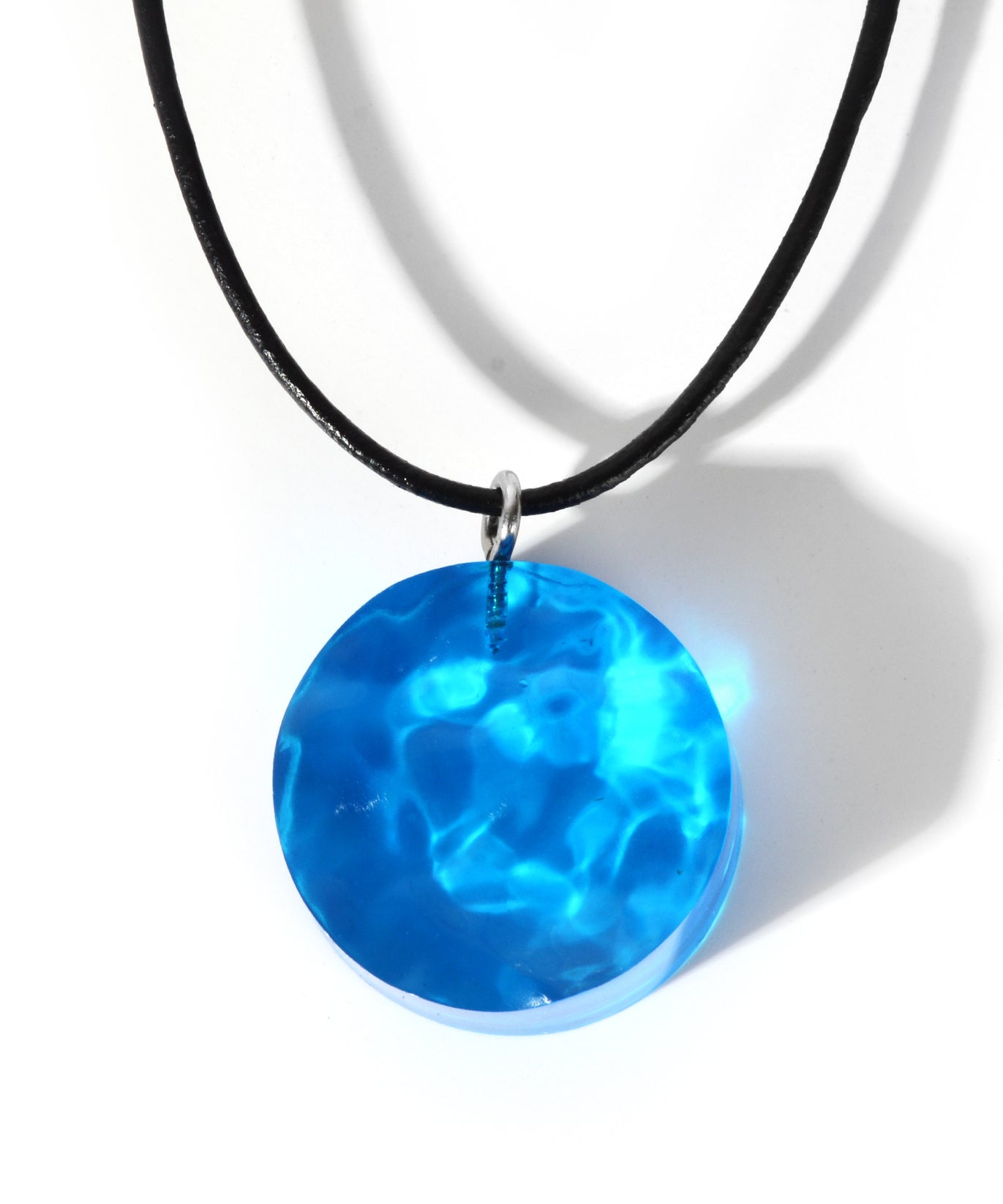 Geometric Sea Leather Cord Necklace