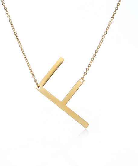 Customized Initial Letter Necklace
