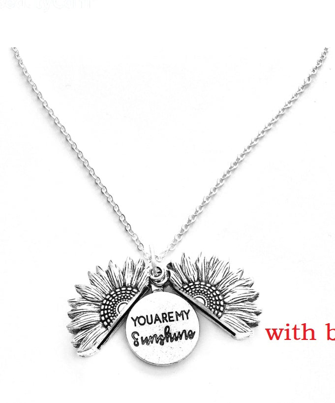 PRICES AMKE NO SENSE Radiating Sunflower Opening Necklace