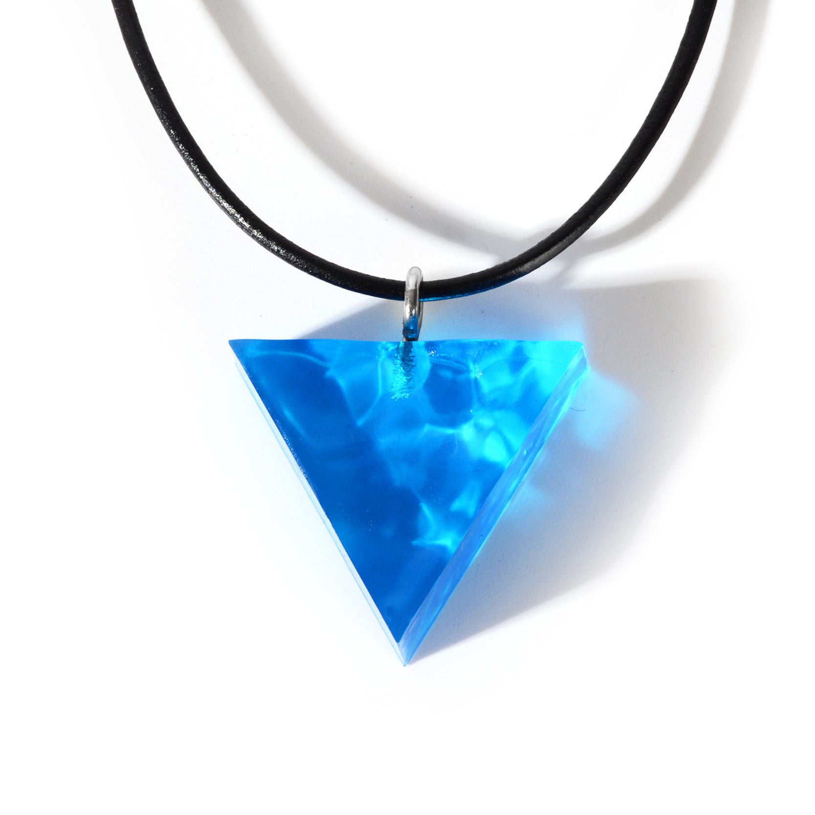 Geometric Sea Leather Cord Necklace