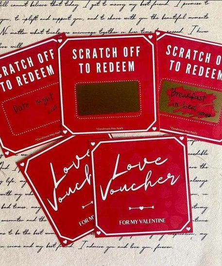 Love Scratch-off Custom DYI Gift Pouch