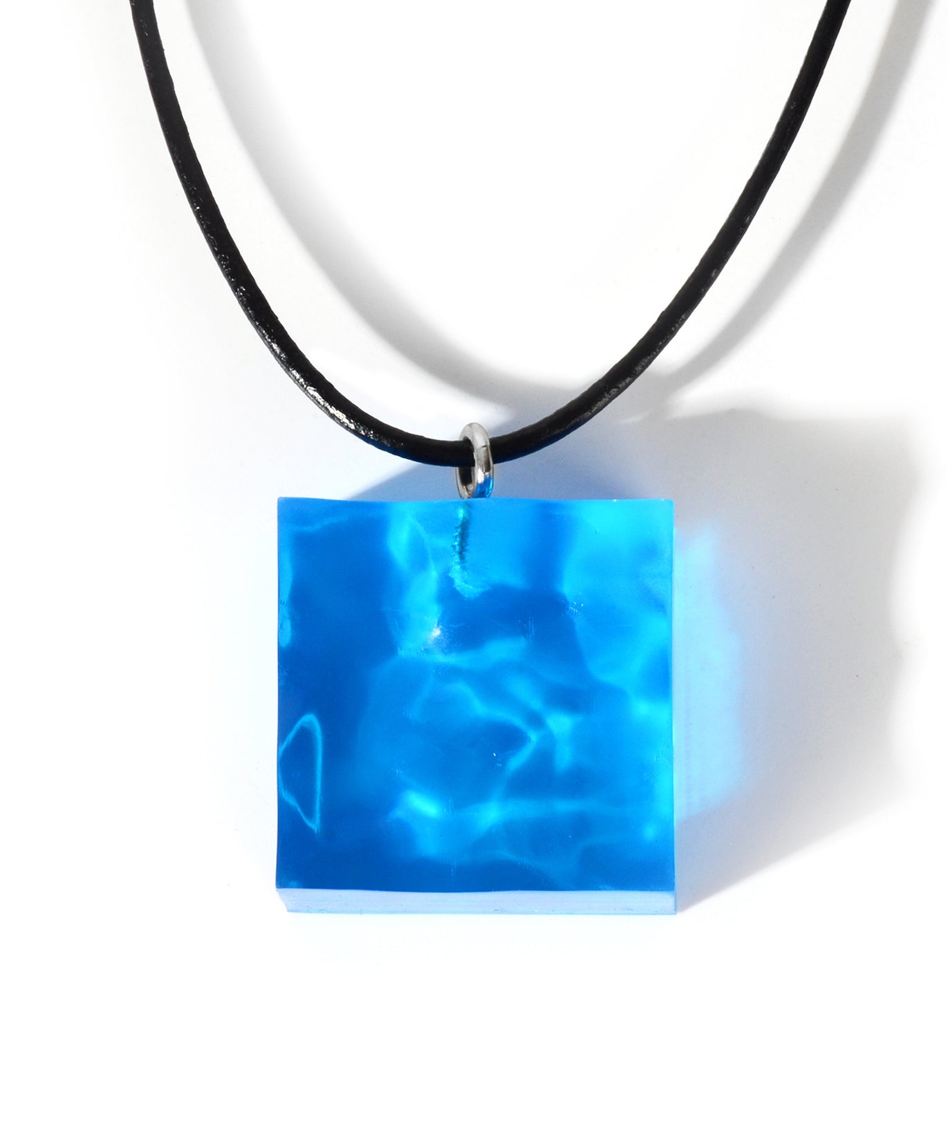 Geometric Sea Leather Cord Necklace