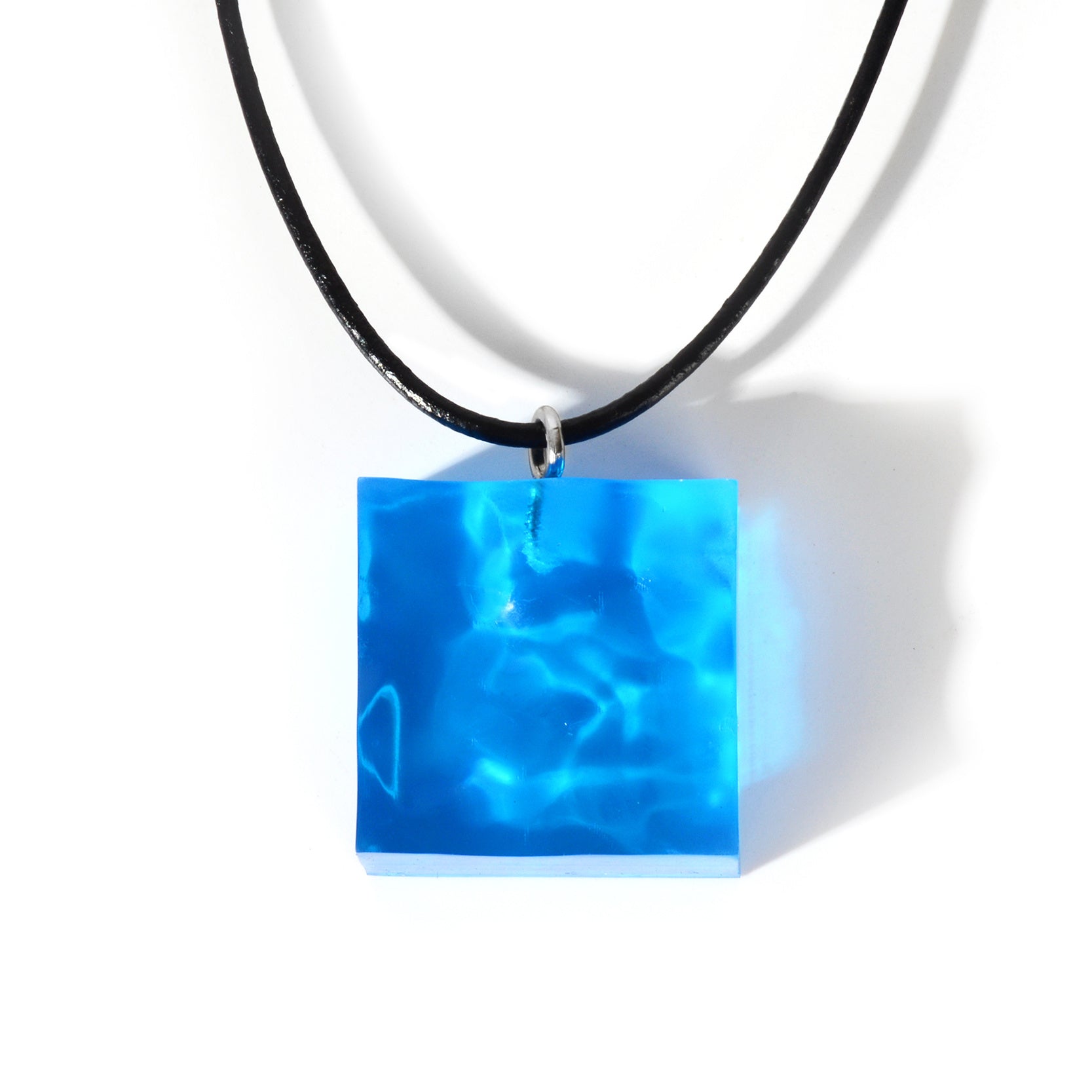 Geometric Sea Leather Cord Necklace