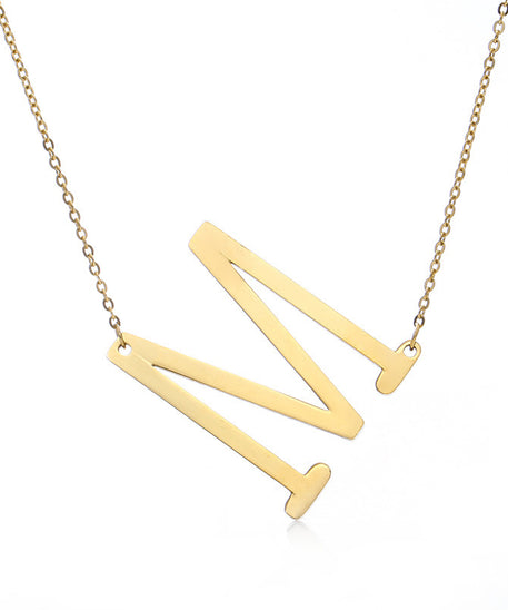 Customized Initial Letter Necklace