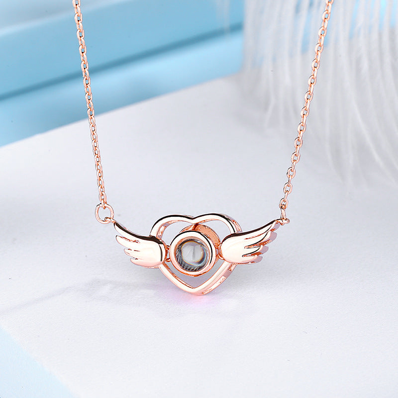 Magnificent "You Are My Angel" Love Projection Necklace