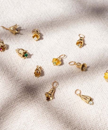 Blossom Birthstone Birth Flower Necklace