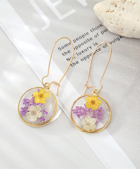 Bohemian Dried Flower Earrings