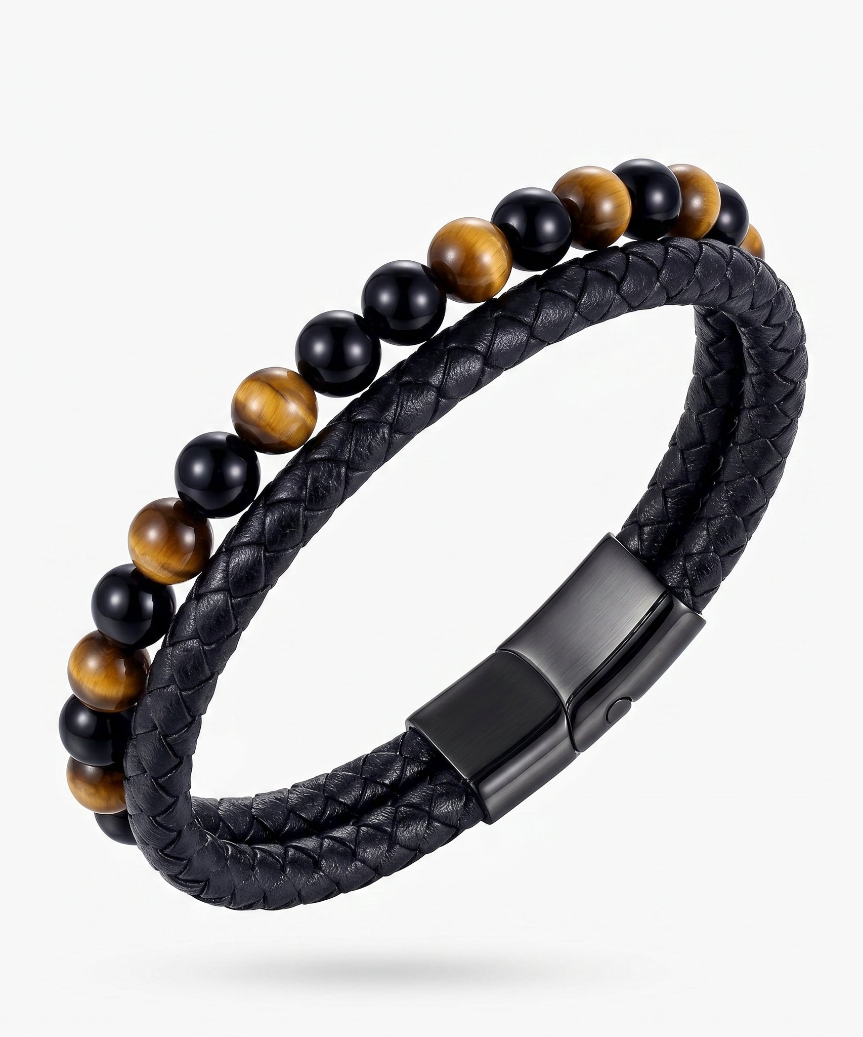 Grounded Volcanic Stone Tigereye Bracelet
