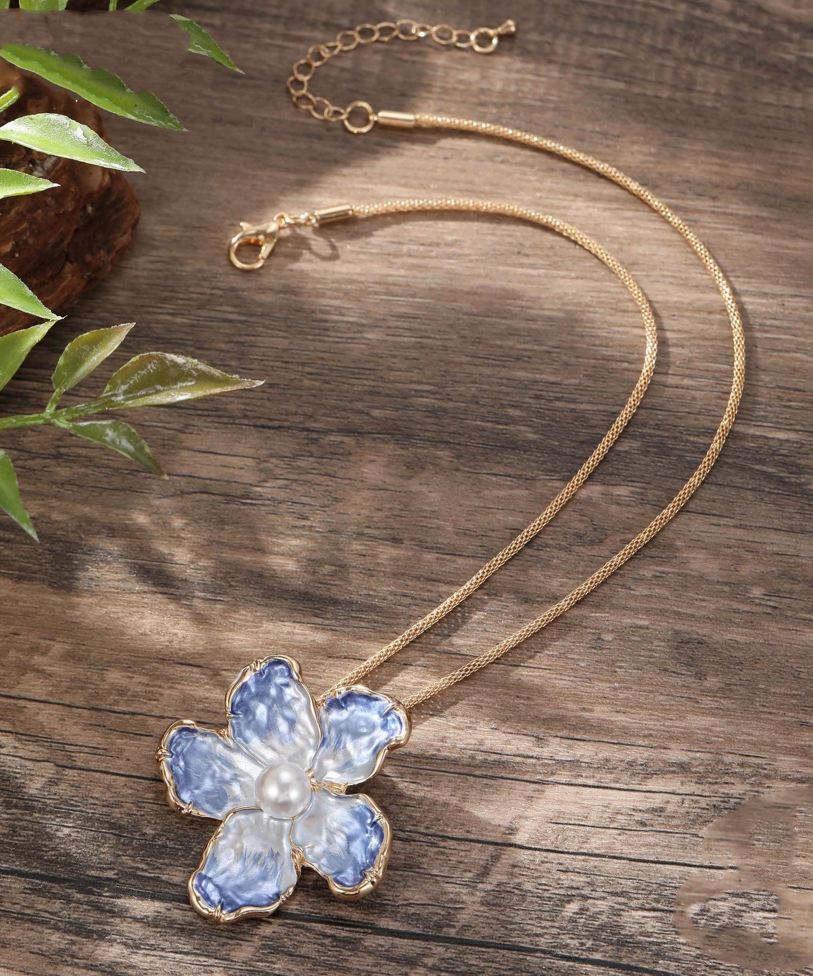 Nestled Camellia Necklace