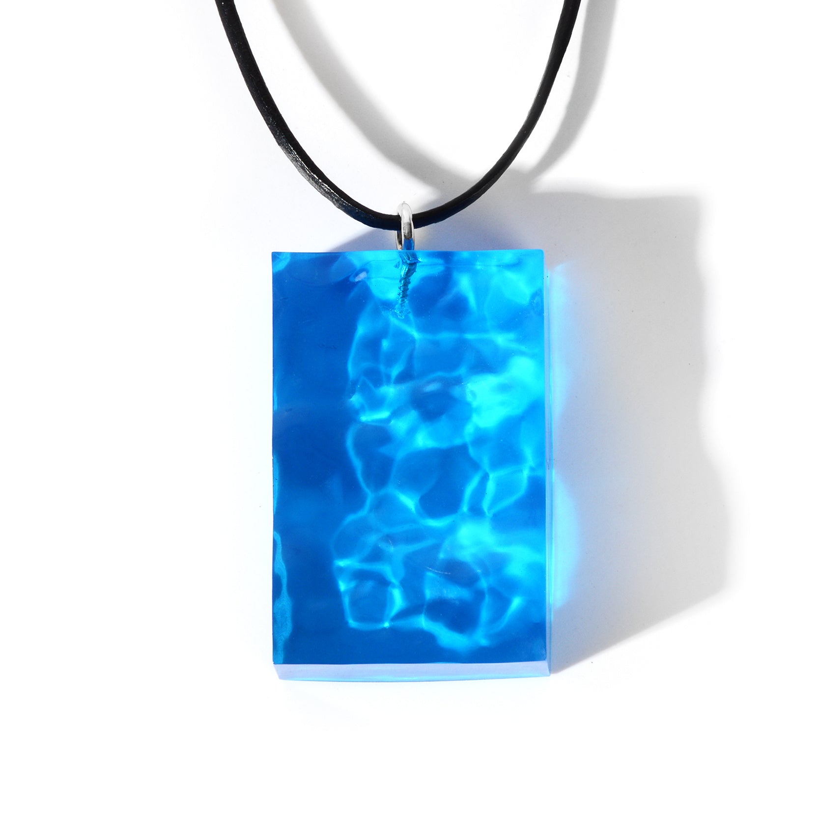 Geometric Sea Leather Cord Necklace