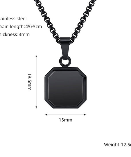 Grounded Square Necklace