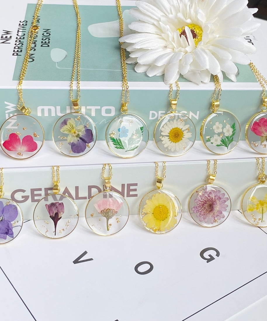 Ethereal Dried Flower Necklace