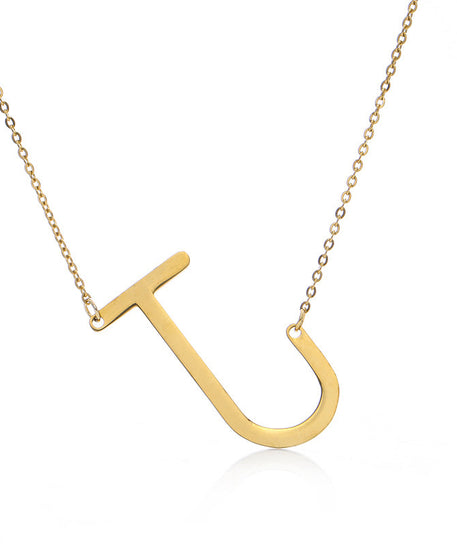 Customized Initial Letter Necklace