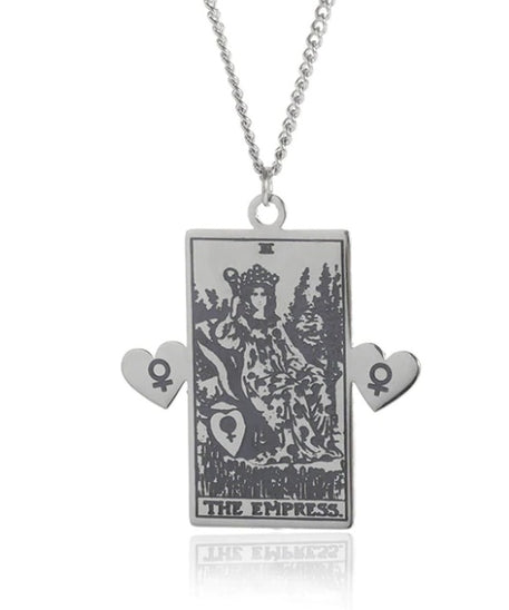 THINK HAVE Twelve Constellation Tarot Necklace Retro Constellation Necklace
