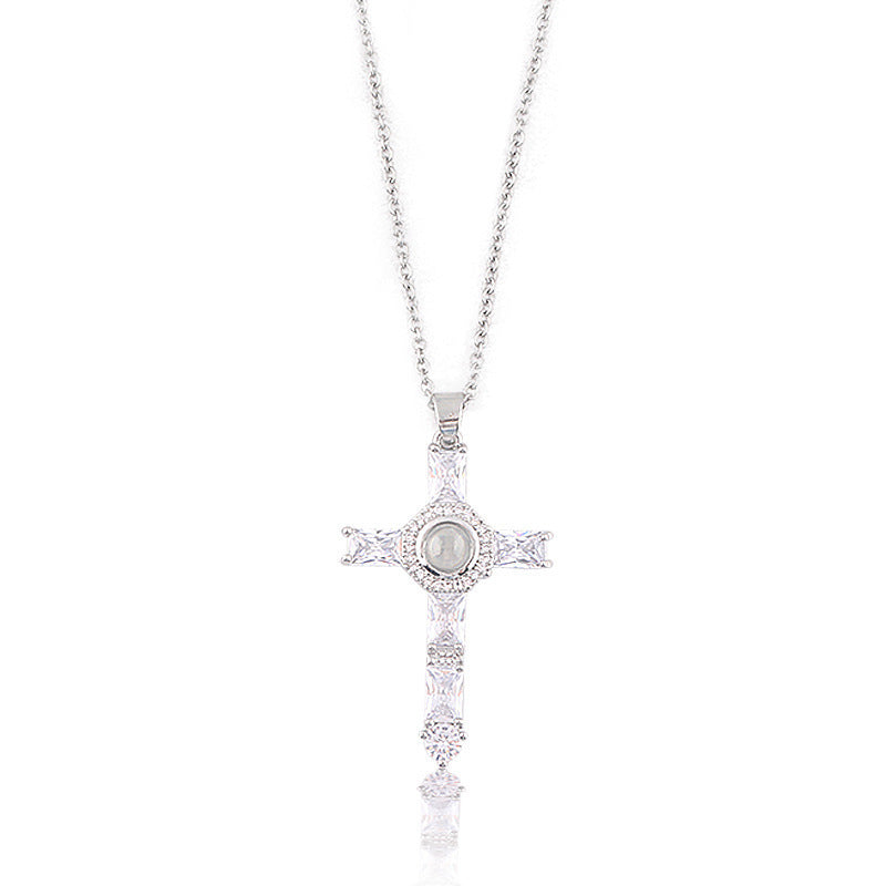 Flawless Cross Projection Necklace