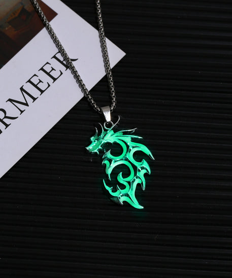 ITHINK SOMEWHERE WERE MORE VARIMystic Dragon Luminous Necklace