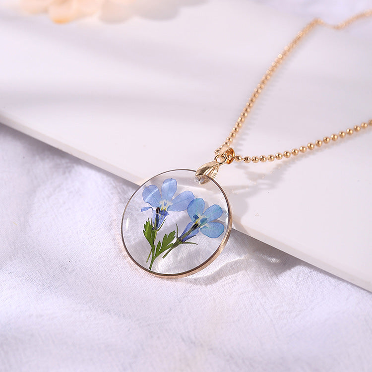 Creative Summer Dried Flower Necklace