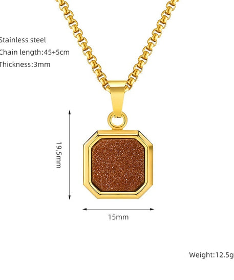 Grounded Square Necklace