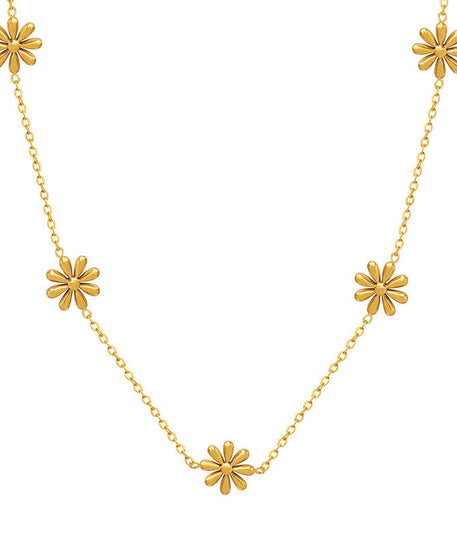 8 Petal Flower Necklace